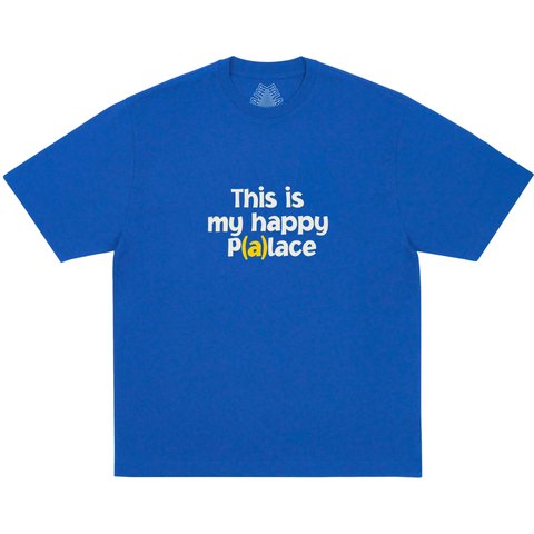 Palace HAPPY PALACE T-SHIRT BLUE BERRY - $48.00