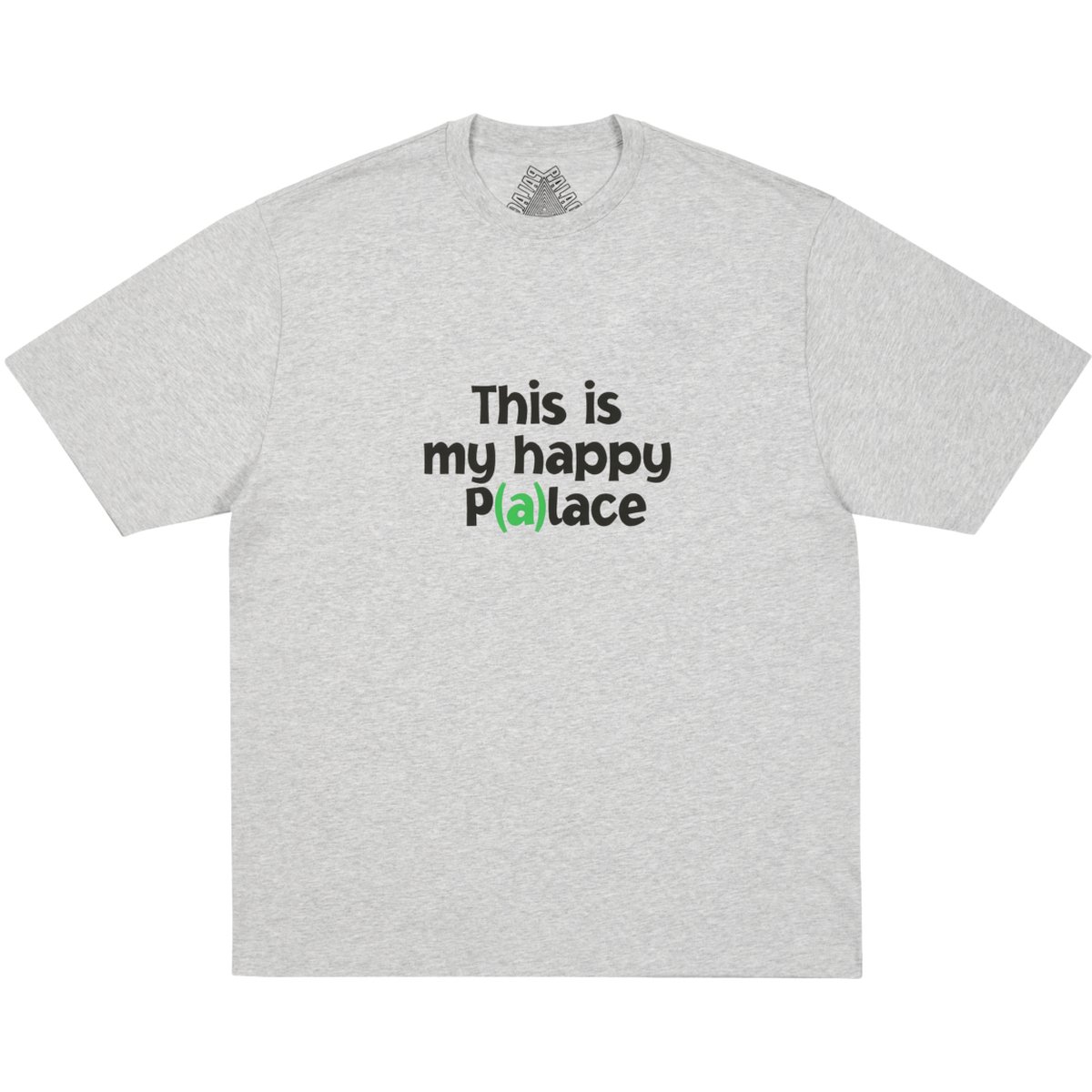 HAPPY PALACE T-SHIRT GREY MARL