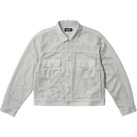 Palace MESH TRUCKER JACKET CONCRETE GREY - $218.00