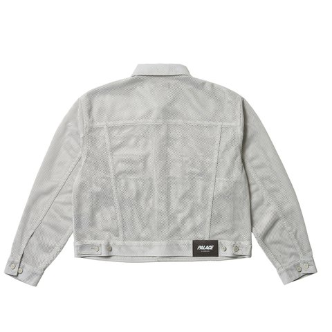 Palace MESH TRUCKER JACKET CONCRETE GREY - Colorway