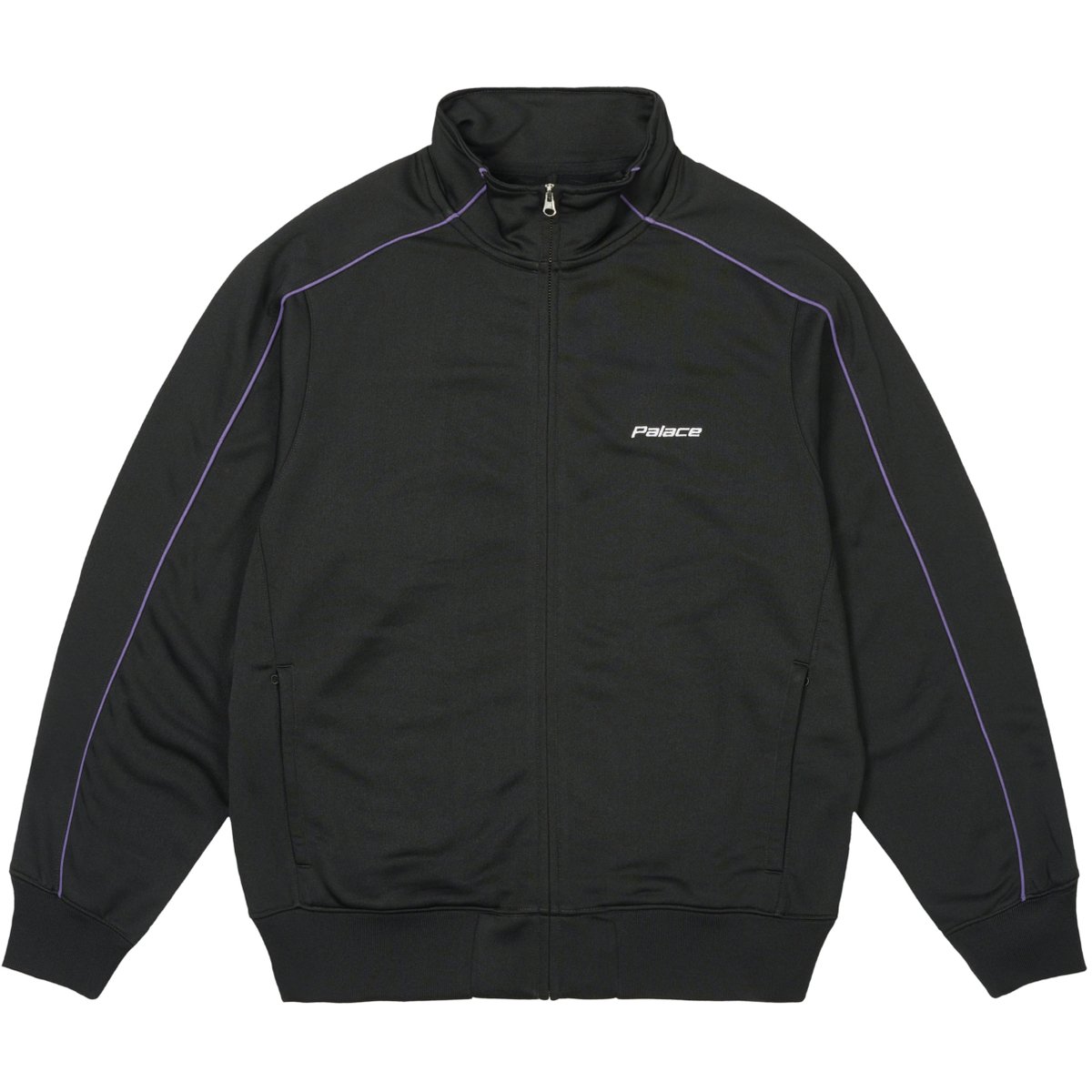 P-KNIT TRACK TOP BLACK