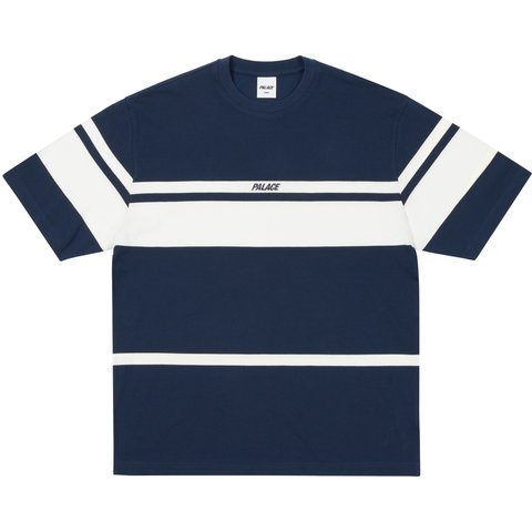 Palace P-STRIPE T-SHIRT NAVY - $78.00