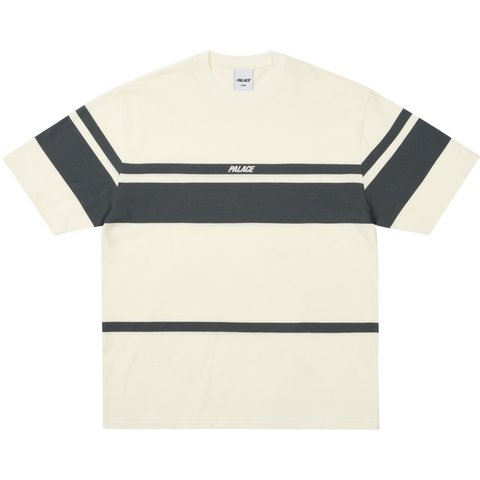 Palace P-STRIPE T-SHIRT CONCRETE GREY - $78.00