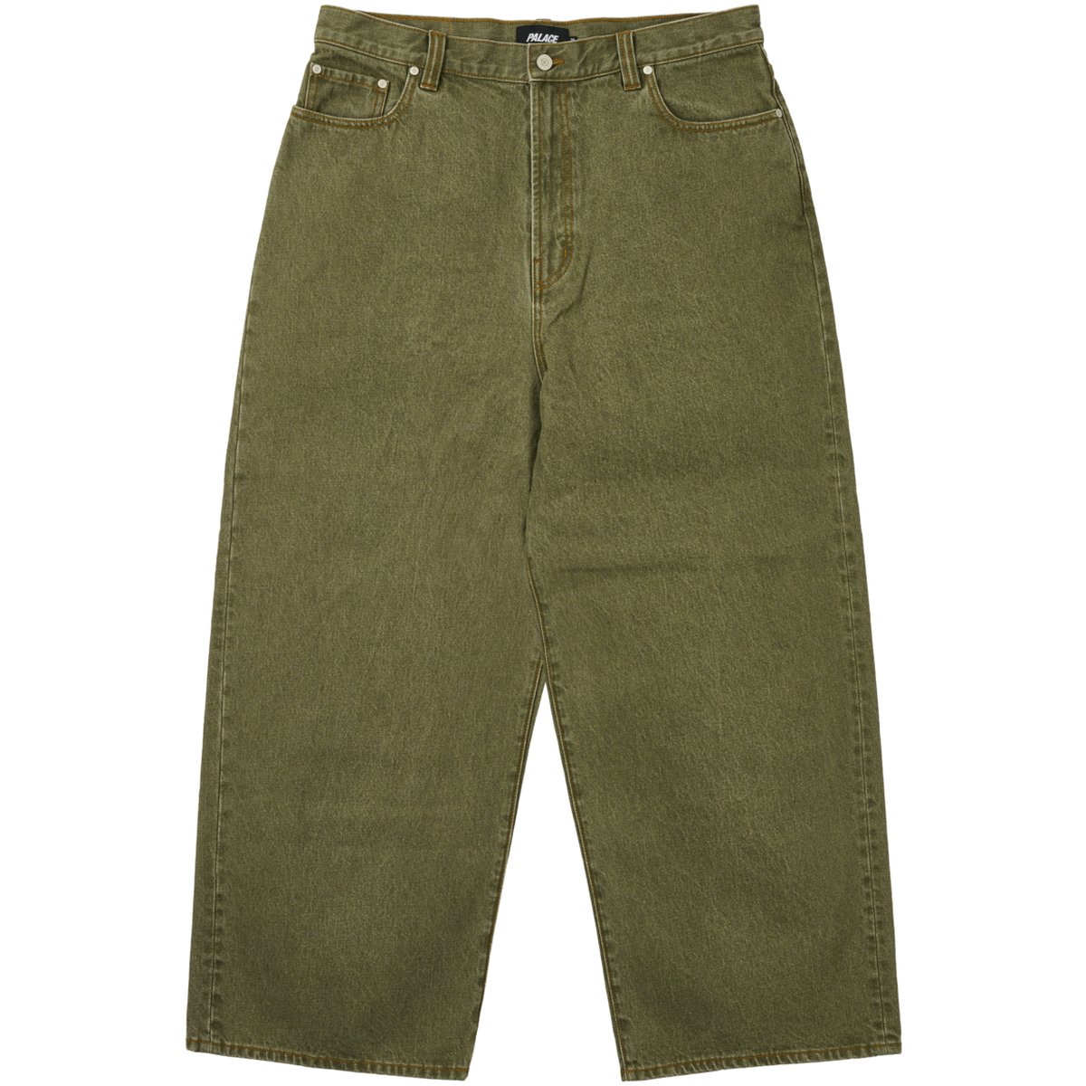 P100 SUPER BAGGY JEAN THE DEEP GREEN