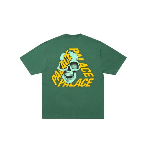 Palace P3 SKULL T-SHIRT RACEY GREEN - Colorway