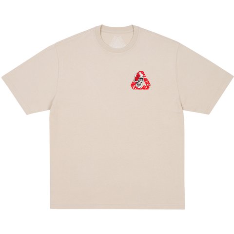 Palace P3 SKULL T-SHIRT STONEY GREY - $48.00
