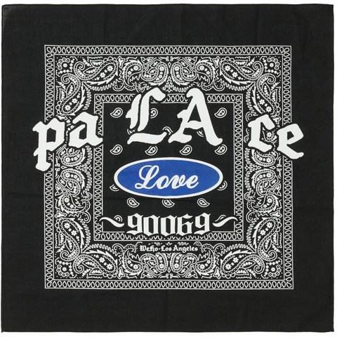 Palace PALACE BANDANA BLACK - $38.00