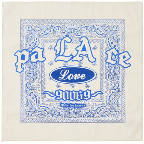 Palace PALACE BANDANA WHITE - $38.00