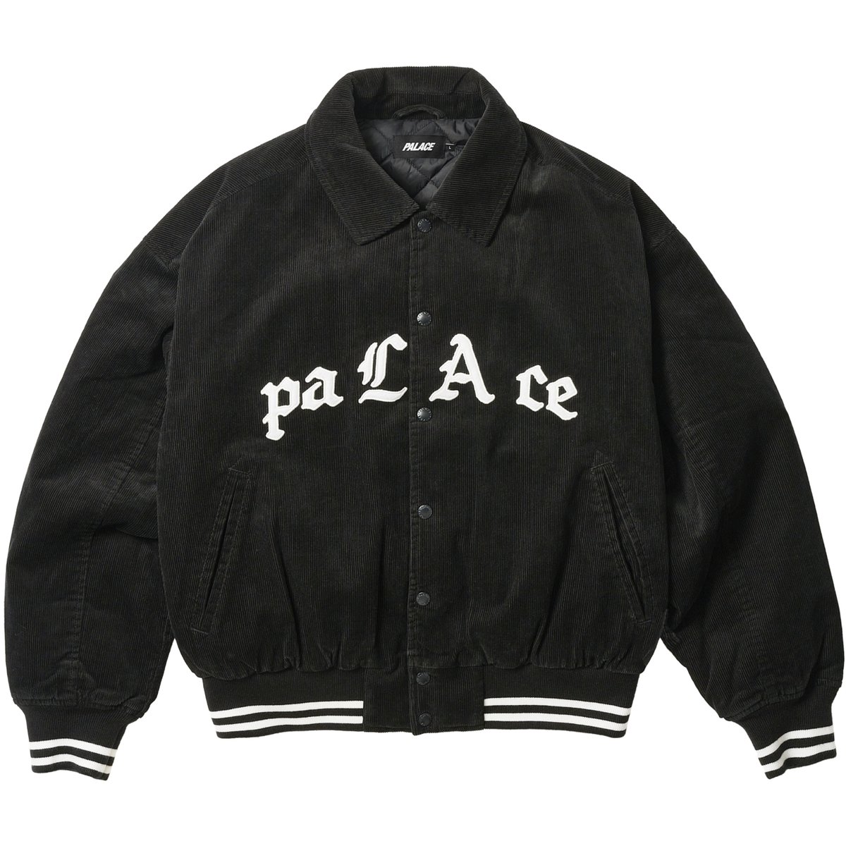 PALACE LOVE VARSITY JACKET BLACK