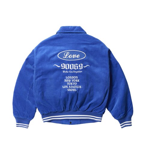 Palace PALACE LOVE VARSITY JACKET BLUE - Colorway