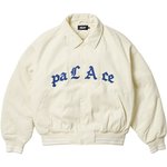 PALACE LOVE VARSITY JACKET SOFT WHITE
