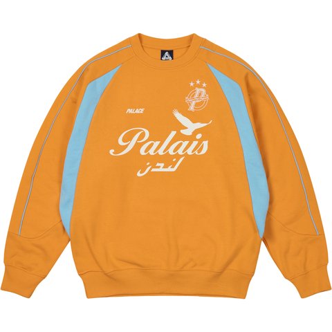 Palace PALAIS PRO-TEAM CREW TIGER ORANGE - $158.00