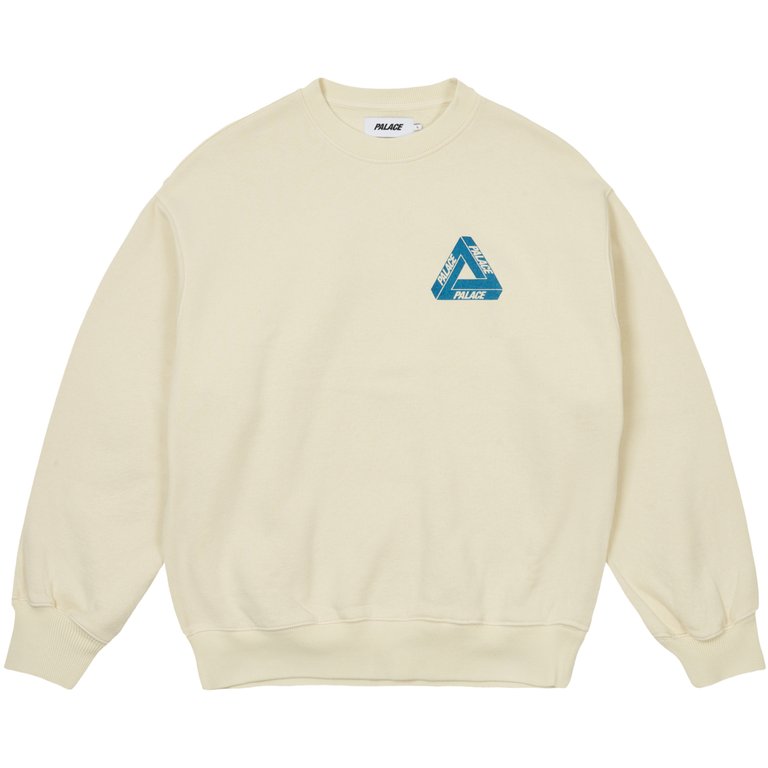 Palace REACTO TRI-FERG CREW WHITE (Summer 2025) - $158.00