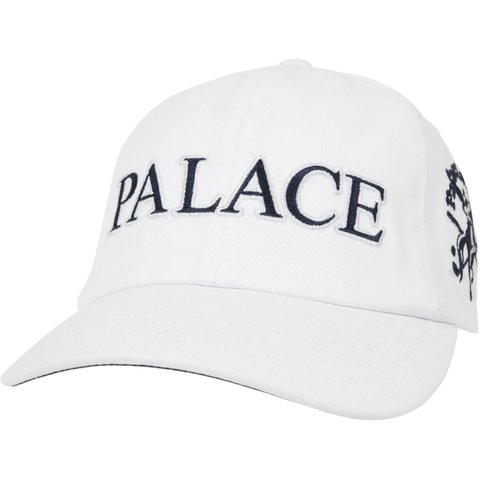 Palace RUGBY 6-PANEL WHITE - $48.00