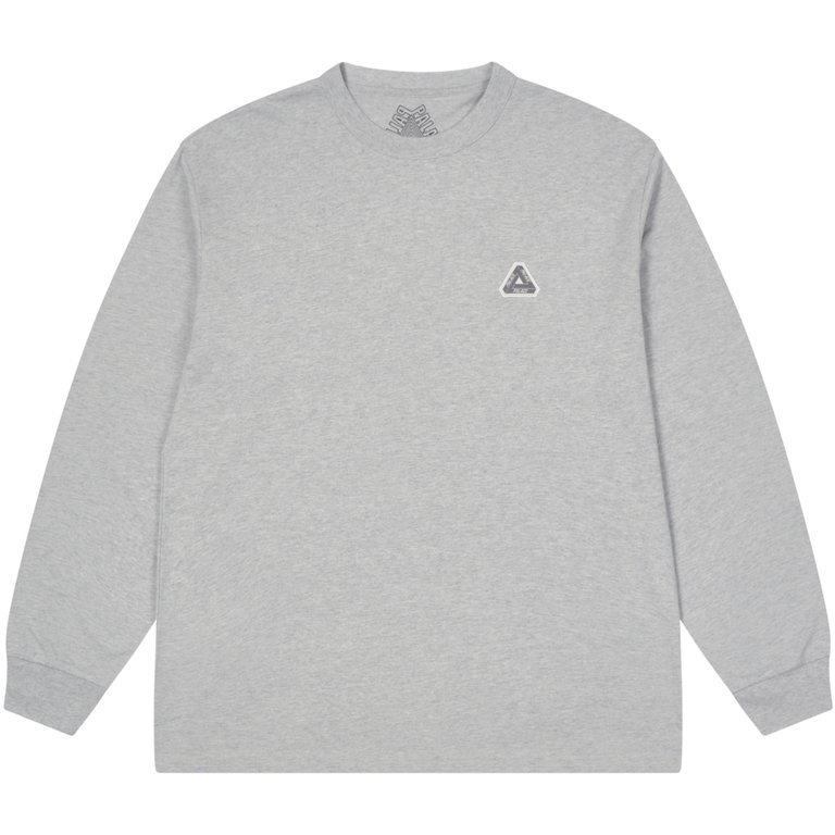 Palace SOFAR LONGSLEEVE GREY MARL (Summer 2025) - $58.00