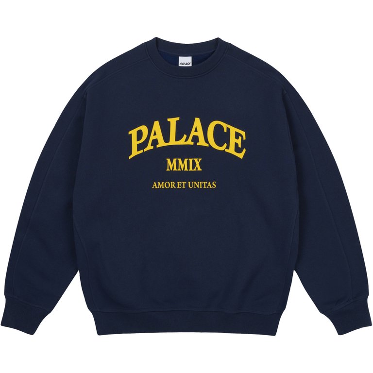 Palace UNITAS OVERSIZED CREW NAVY (Summer 2025) - $138.00