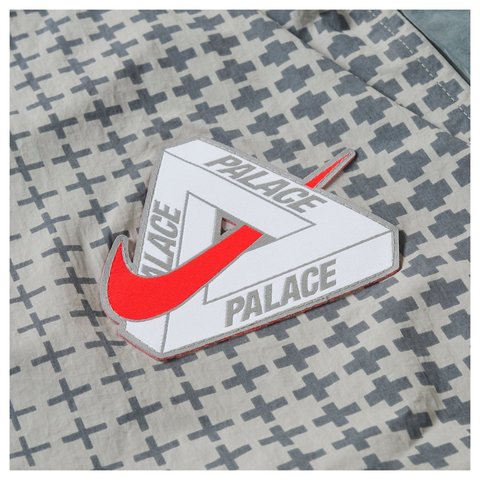 Palace PALACE NIKE ENGLAND SOLO SWOOSH TRACK PANTS PEWTER GREY / COOL GREY / BRIGHT CRIMSON - Style 5
