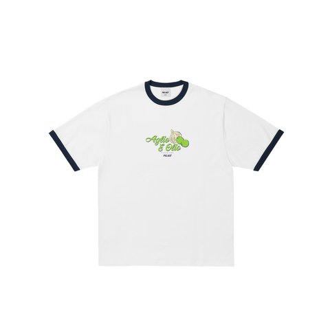 Palace AGLIO E OLIO RINGER T-SHIRT WHITE - Style 2