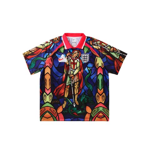 Palace PALACE NIKE ENGLAND DRI-FIT FOOTBALL JERSEY BRIGHT CRIMSON - Style 3