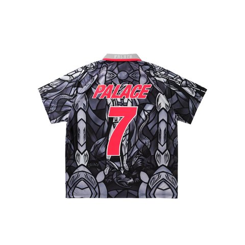 Palace PALACE NIKE ENGLAND DRI-FIT FOOTBALL JERSEY PEWTER GREY / BRIGHT CRIMSON - Style 3
