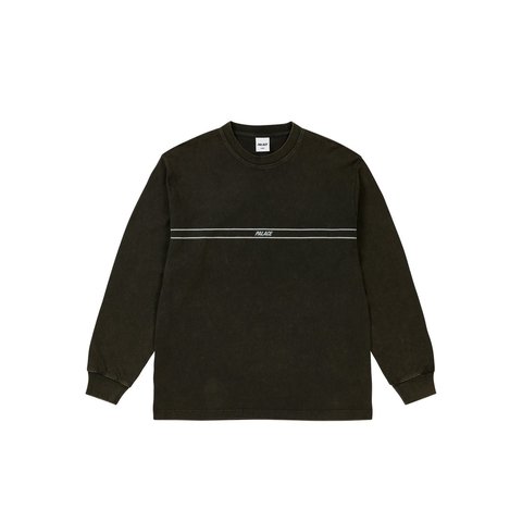 Palace PIGMENT FONT LONGSLEEVE BLACK - Style 4