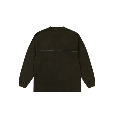 Palace PIGMENT FONT LONGSLEEVE BLACK - Style 4