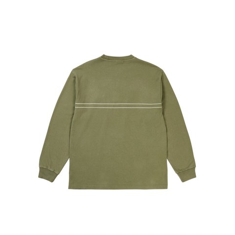 Palace PIGMENT FONT LONGSLEEVE THE DEEP GREEN - Style 4