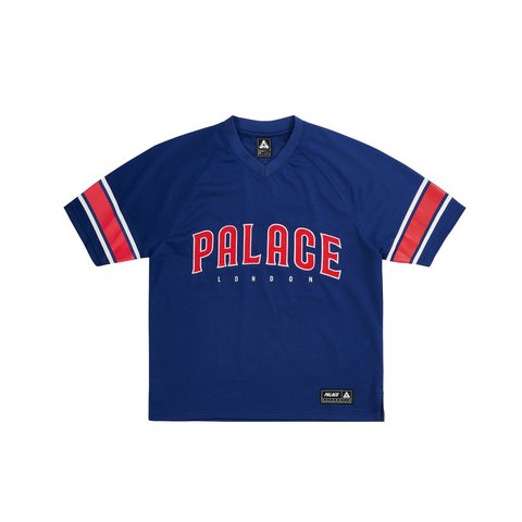 Palace SATIN THE PARK MESH JERSEY NAVY - Style 6