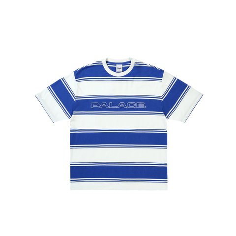 Palace TIDY STRIPE T-SHIRT BLUE - Style 3