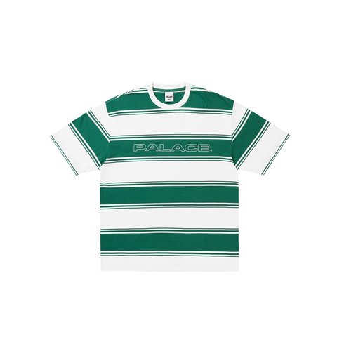 Palace TIDY STRIPE T-SHIRT GREEN - Style 3