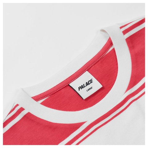 Palace TIDY STRIPE T-SHIRT RED - Style 3