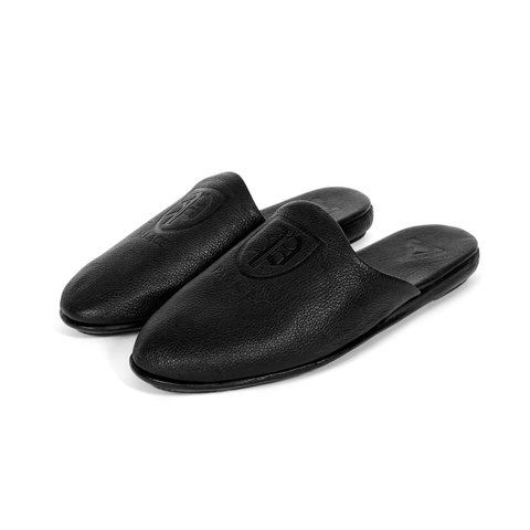 Palace PALACE CLASSIC LEATHER SLIPPER BLACK - Style 7