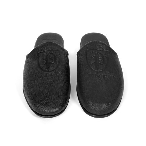 Palace PALACE CLASSIC LEATHER SLIPPER BLACK - Style 7
