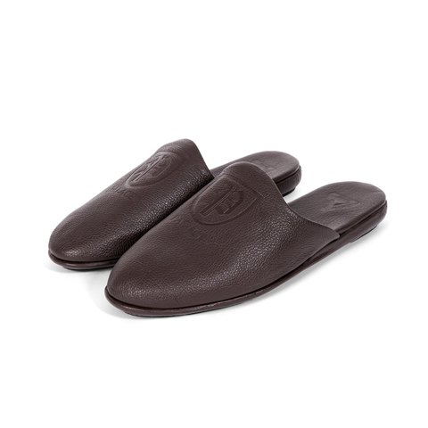 Palace PALACE CLASSIC LEATHER SLIPPER BROWN - Style 7