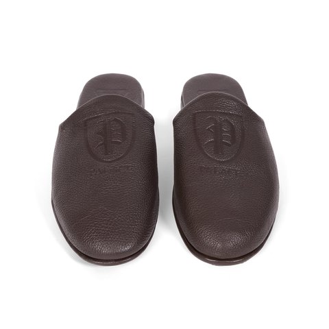 Palace PALACE CLASSIC LEATHER SLIPPER BROWN - Style 7
