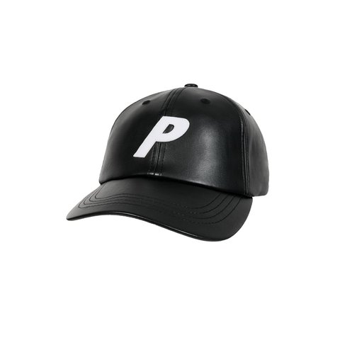 Palace FAUX LEATHER P 6-PANEL BLACK - Style 5
