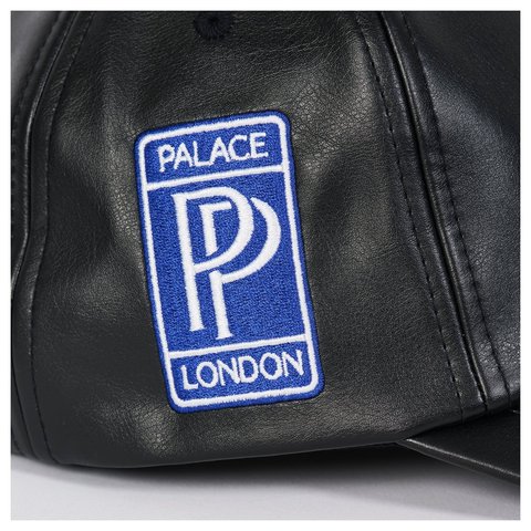 Palace FAUX LEATHER P 6-PANEL BLACK - Style 5