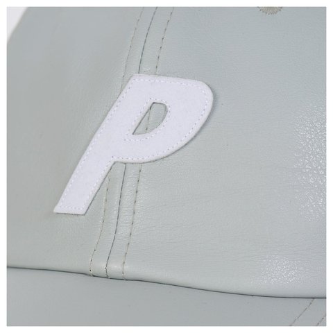 Palace FAUX LEATHER P 6-PANEL GREY - Style 5