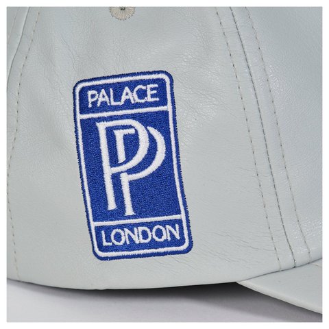 Palace FAUX LEATHER P 6-PANEL GREY - Style 5