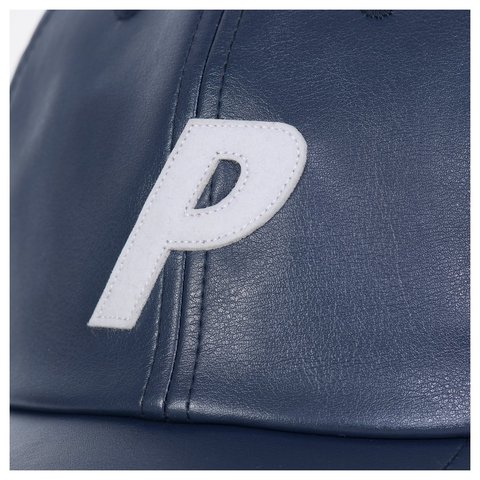 Palace FAUX LEATHER P 6-PANEL NAVY - Style 5