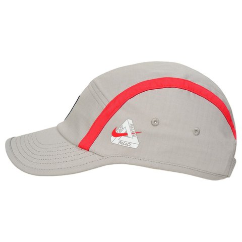 Palace PALACE NIKE ENGLAND UNSTRUCTURED CAP PEWTER GREY / COOL GREY / BRIGHT CRIMSON - Style 6