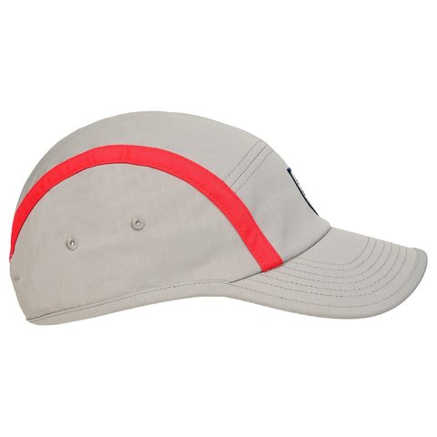 Palace PALACE NIKE ENGLAND UNSTRUCTURED CAP PEWTER GREY / COOL GREY / BRIGHT CRIMSON - Style 6