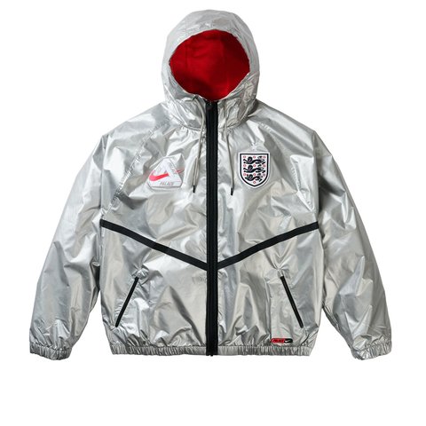 Palace PALACE NIKE ENGLAND DRI-FIT ACADEMY ANTHEM JACKET PEWTER GREY / BRIGHT CRIMSON / BLACK - Style 3