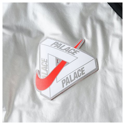 Palace PALACE NIKE ENGLAND DRI-FIT ACADEMY ANTHEM JACKET PEWTER GREY / BRIGHT CRIMSON / BLACK - Style 3