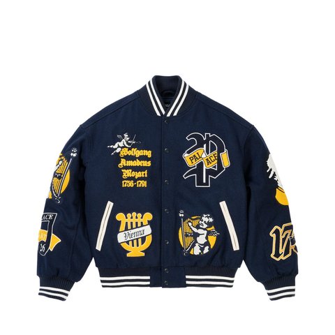 Palace WOLFGANG VARSITY JACKET NAVY - Style 11