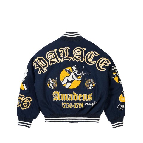 Palace WOLFGANG VARSITY JACKET NAVY - Style 11