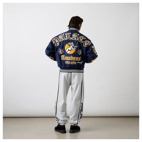 Palace WOLFGANG VARSITY JACKET NAVY - Style 11