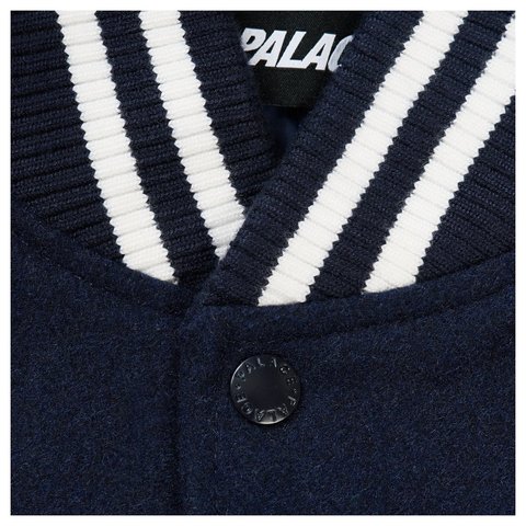 Palace WOLFGANG VARSITY JACKET NAVY - Style 11