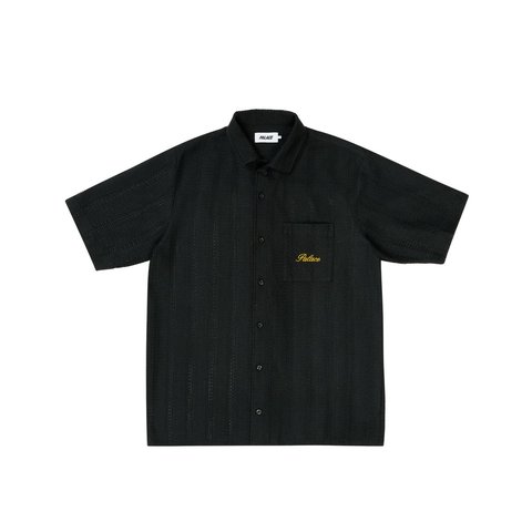 Palace SCRIPT TEXTURE SHIRT BLACK - Style 6