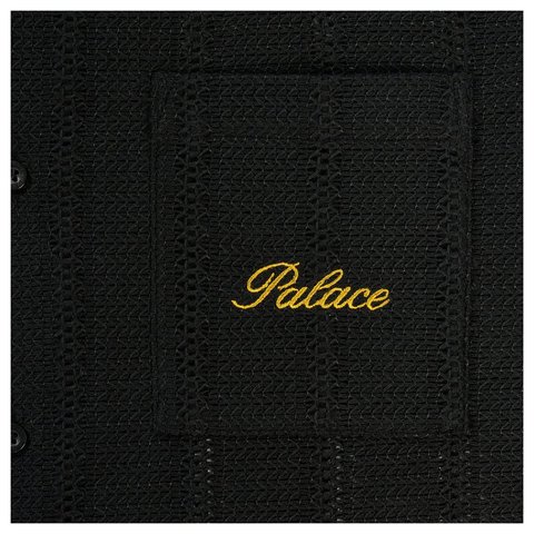 Palace SCRIPT TEXTURE SHIRT BLACK - Style 6